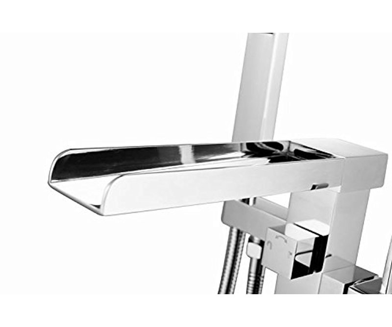 Dyconn Faucet Victoria Double Handle Floor Mounted Clawfoot Tub Faucet